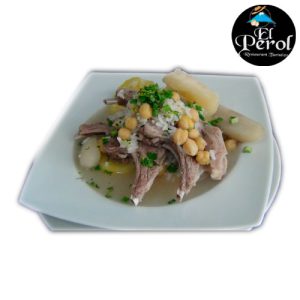 Caldo de lomos de cordero