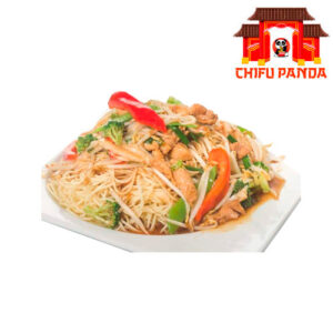 CHAUFA CON TALLARIN SALTADO DE RES Y VERDURAS