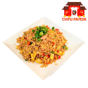 POLLO CON VERDURAS Y CHAUFA