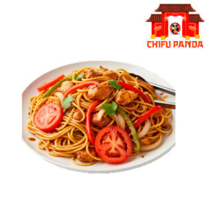 TALLARIN SALTADO DE POLLO CON VERDURAS